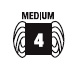 #4 Medium weight symbol