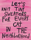knit tiny sweaters for ever cat